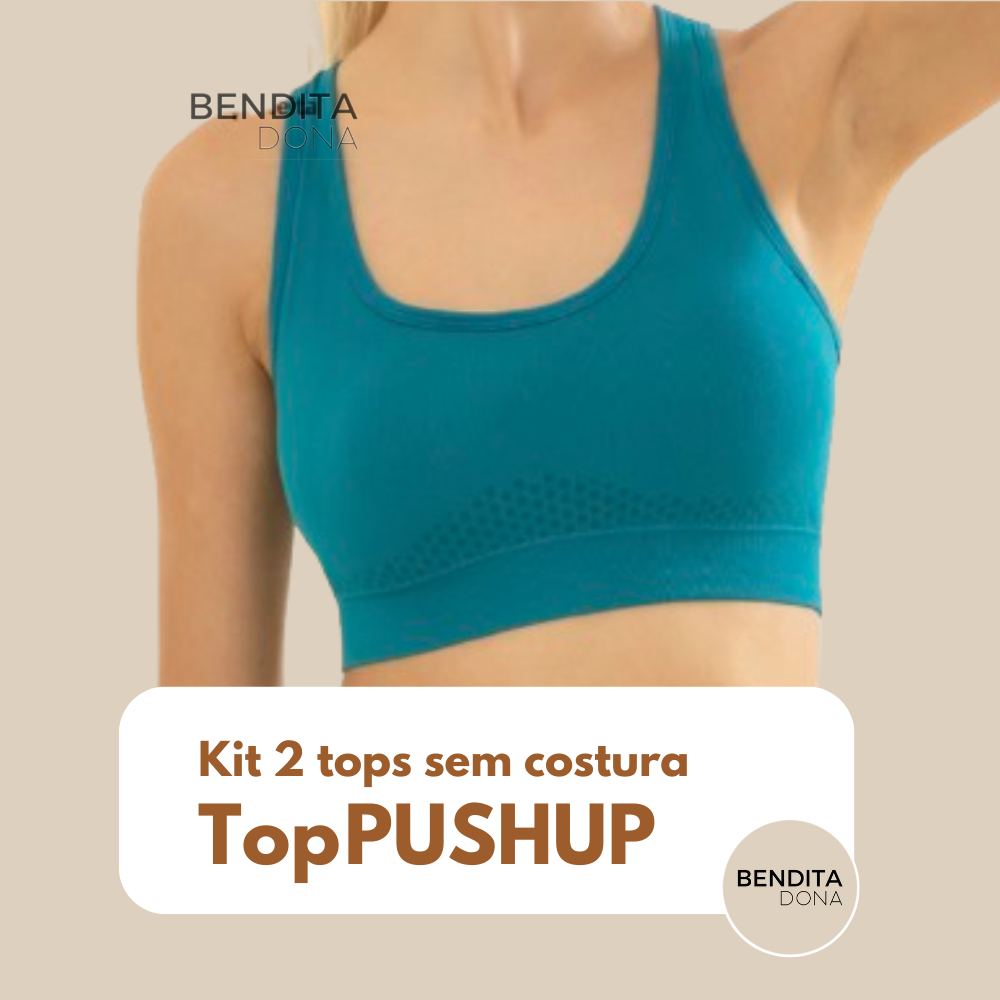 Kit 2 TOPS sem costura - TopPushup